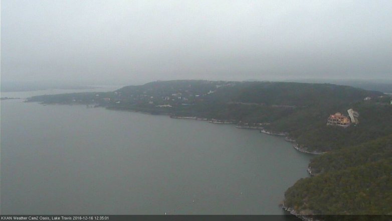 Lake Travis webcam, December 16, 2016 12:00 PM CT