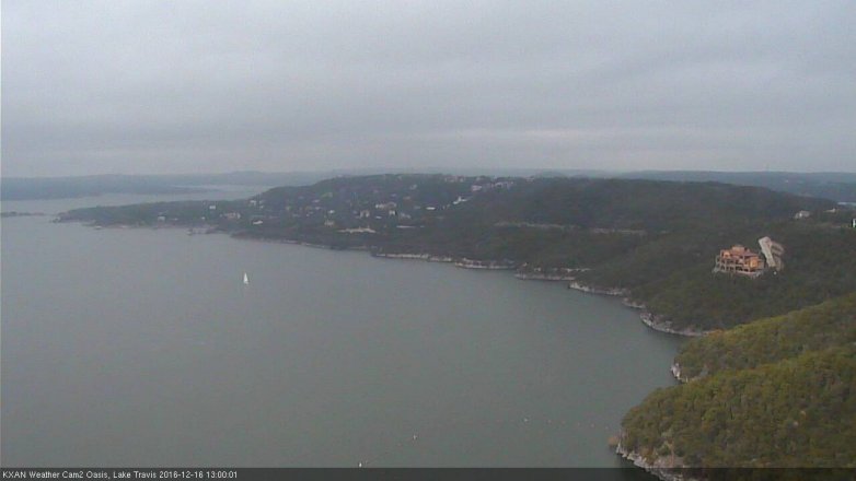 Lake Travis webcam, December 16, 2016 12:20 PM CT