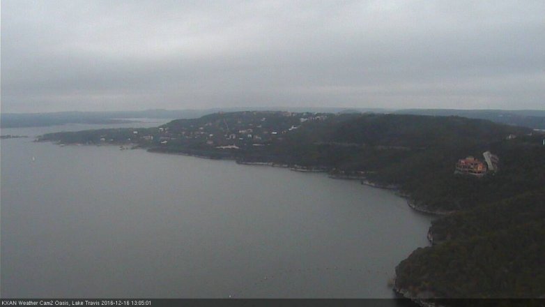 Lake Travis webcam, December 16, 2016 12:35 PM CT