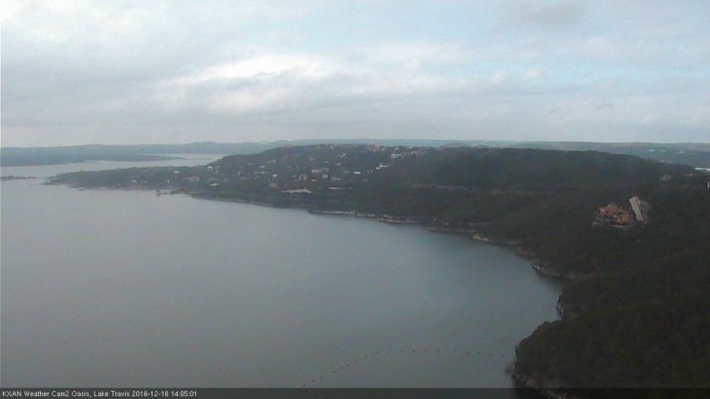Lake Travis webcam, December 16, 2016 1:25 PM CT