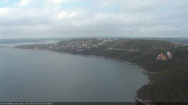 Lake Travis webcam, December 16, 2016 2:00 PM CT