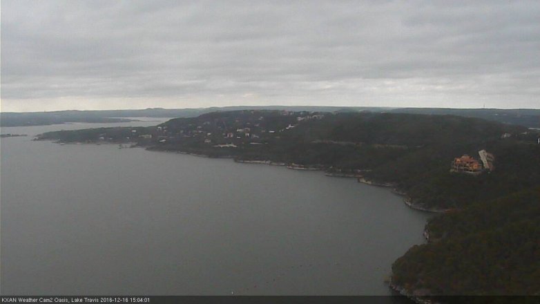 Lake Travis webcam, December 16, 2016 2:15 PM CT