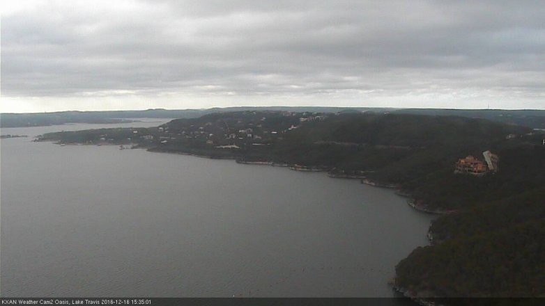 Lake Travis webcam, December 16, 2016 2:50 PM CT