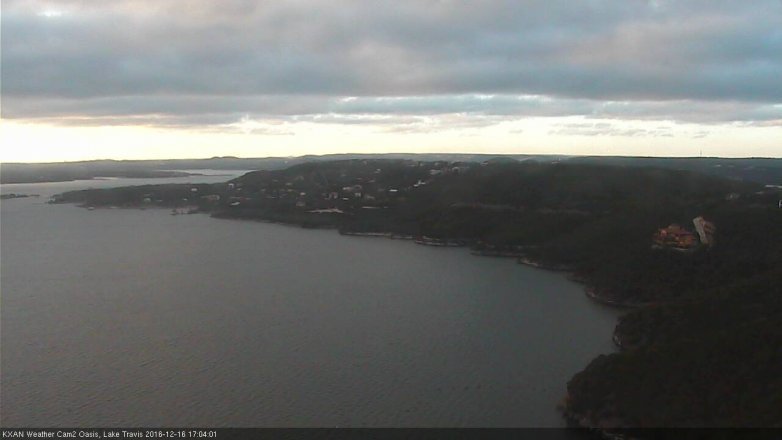 Lake Travis webcam, December 16, 2016 4:10 PM CT
