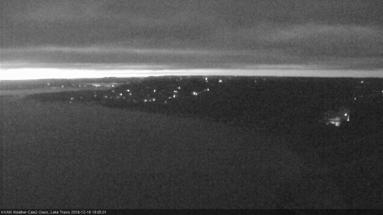 Lake Travis webcam, December 16, 2016 5:30 PM CT