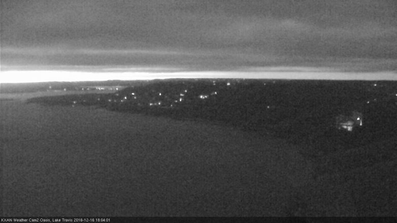 Lake Travis webcam, December 16, 2016 5:35 PM CT