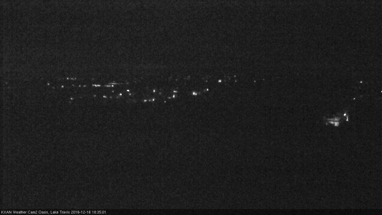 Lake Travis webcam, December 16, 2016 5:40 PM CT