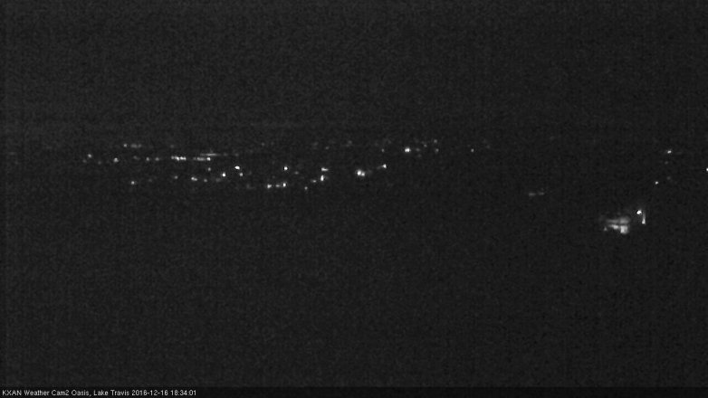 Lake Travis webcam, December 16, 2016 5:45 PM CT