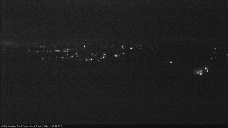 Lake Travis webcam, December 16, 2016 6:00 PM CT