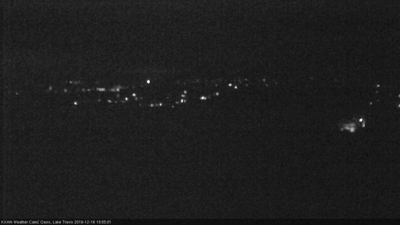 Lake Travis webcam, December 16, 2016 6:15 PM CT