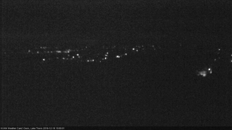 Lake Travis webcam, December 16, 2016 6:20 PM CT