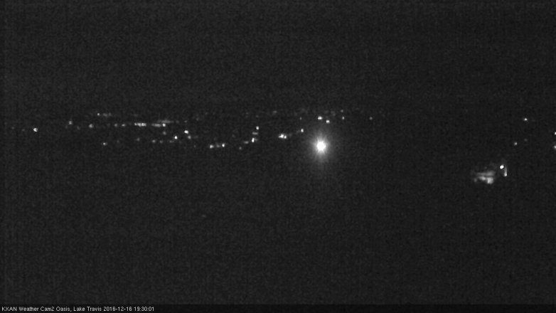 Lake Travis webcam, December 16, 2016 7:00 PM CT