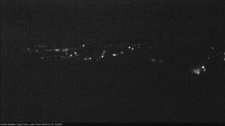Lake Travis webcam, December 16, 2016 7:05 PM CT