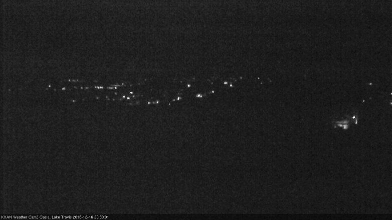 Lake Travis webcam, December 16, 2016 7:45 PM CT