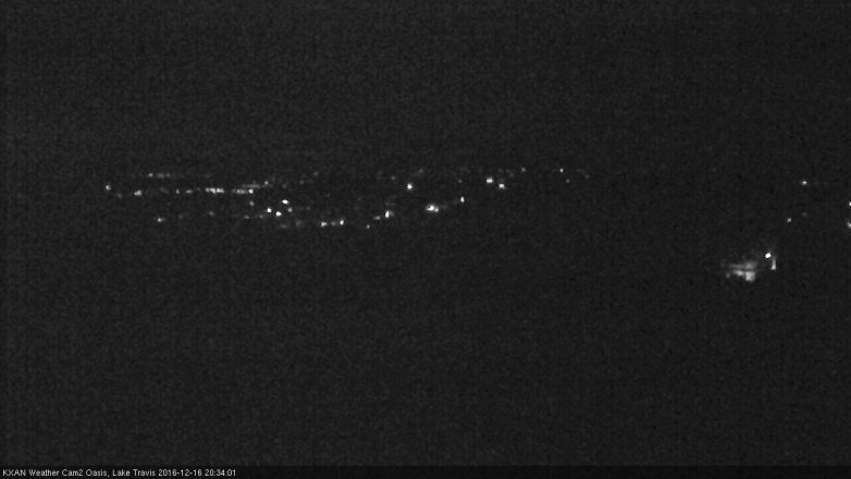 Lake Travis webcam, December 16, 2016 7:55 PM CT