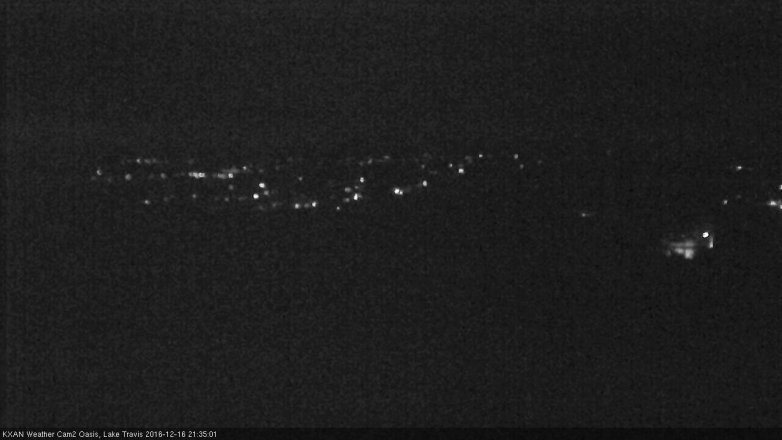 Lake Travis webcam, December 16, 2016 8:40 PM CT