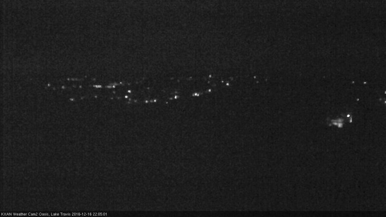 Lake Travis webcam, December 16, 2016 9:10 PM CT