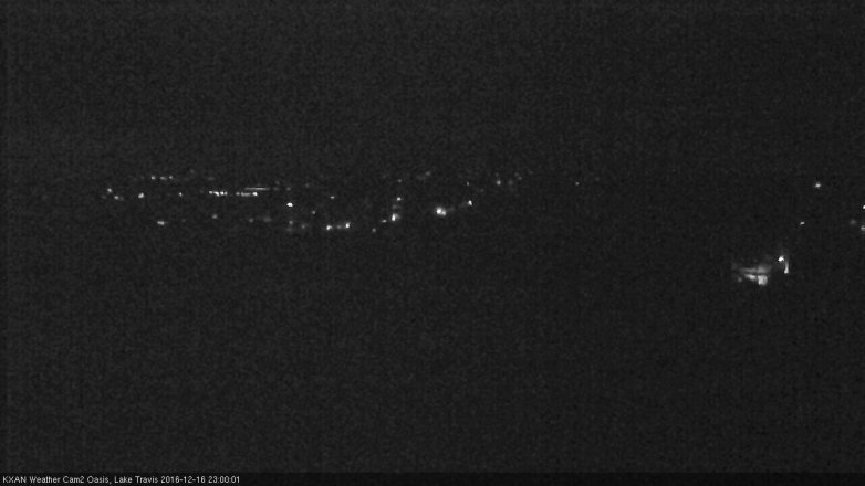 Lake Travis webcam, December 16, 2016 10:15 PM CT