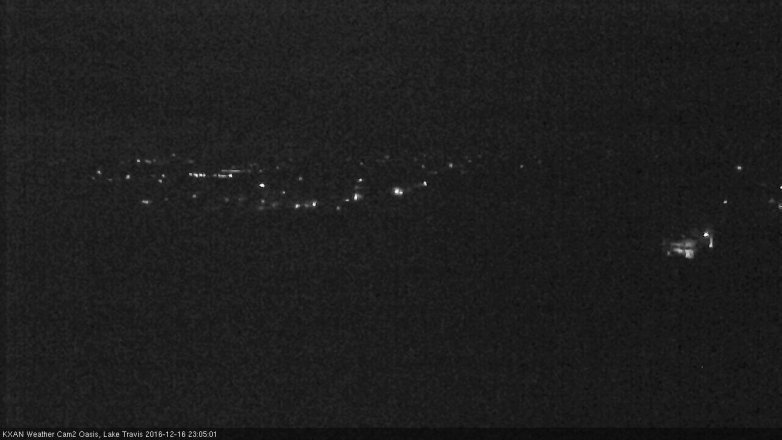 Lake Travis webcam, December 16, 2016 10:35 PM CT