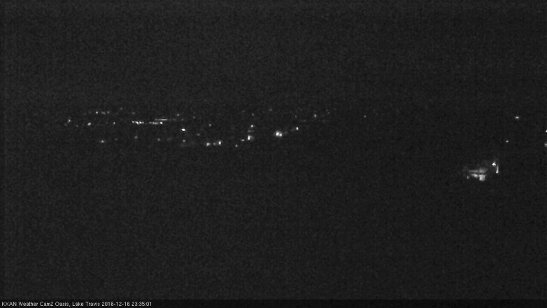 Lake Travis webcam, December 16, 2016 10:55 PM CT