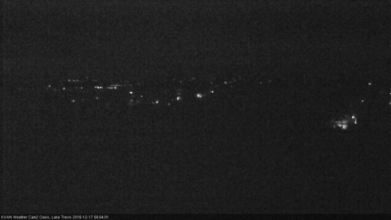 Lake Travis webcam, December 16, 2016 11:10 PM CT