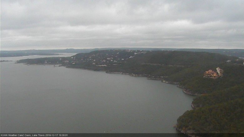 Lake Travis webcam, December 17, 2016 9:35 AM CT