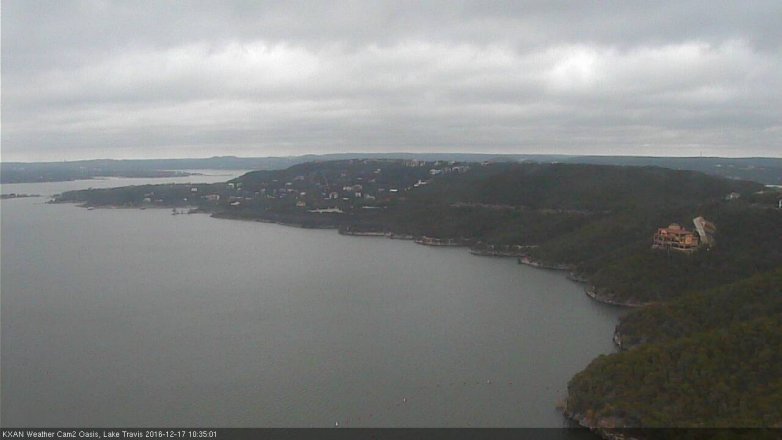 Lake Travis webcam, December 17, 2016 9:55 AM CT