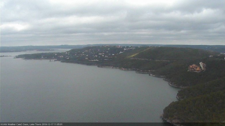 Lake Travis webcam, December 17, 2016 10:15 AM CT