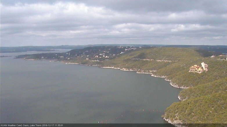Lake Travis webcam, December 17, 2016 10:50 AM CT