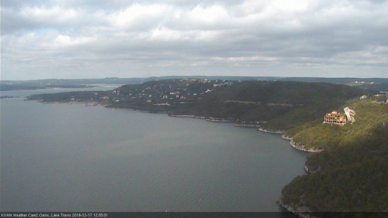 Lake Travis webcam, December 17, 2016 11:25 AM CT