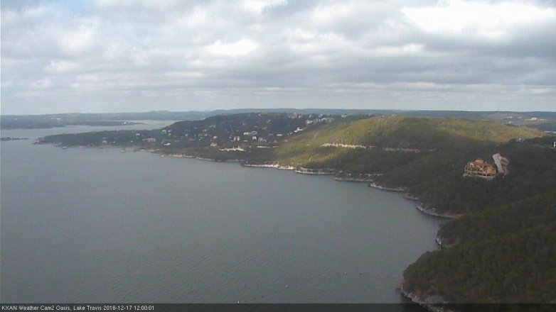 Lake Travis webcam, December 17, 2016 11:30 AM CT