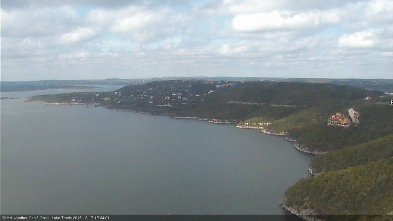 Lake Travis webcam, December 17, 2016 11:40 AM CT