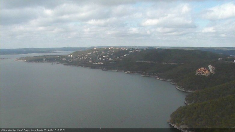 Lake Travis webcam, December 17, 2016 11:45 AM CT