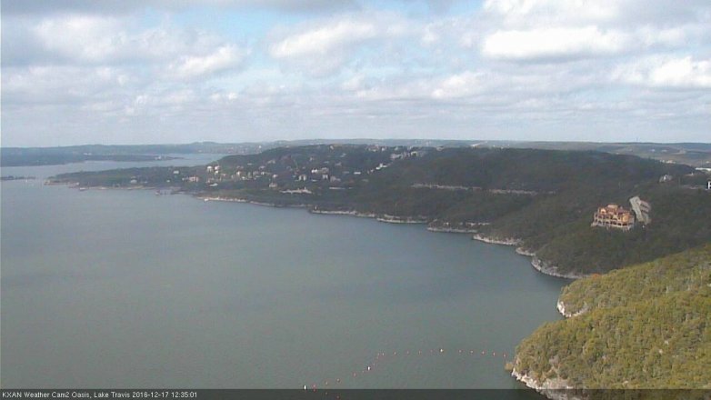Lake Travis webcam, December 17, 2016 11:50 AM CT