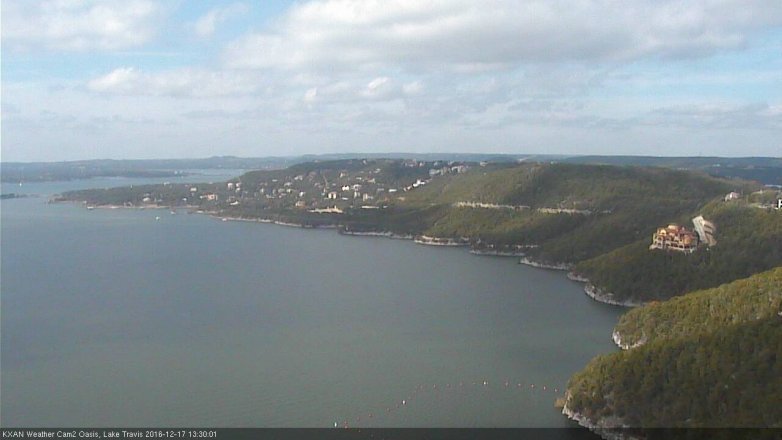 Lake Travis webcam, December 17, 2016 12:35 PM CT