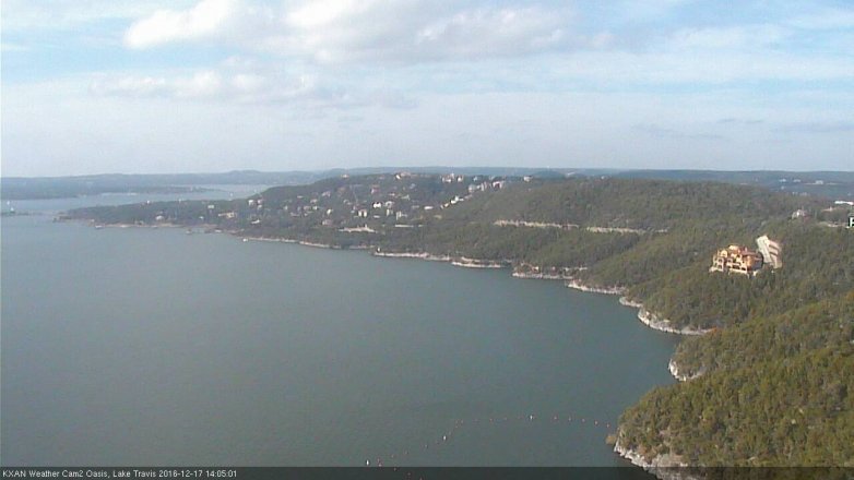 Lake Travis webcam, December 17, 2016 1:20 PM CT