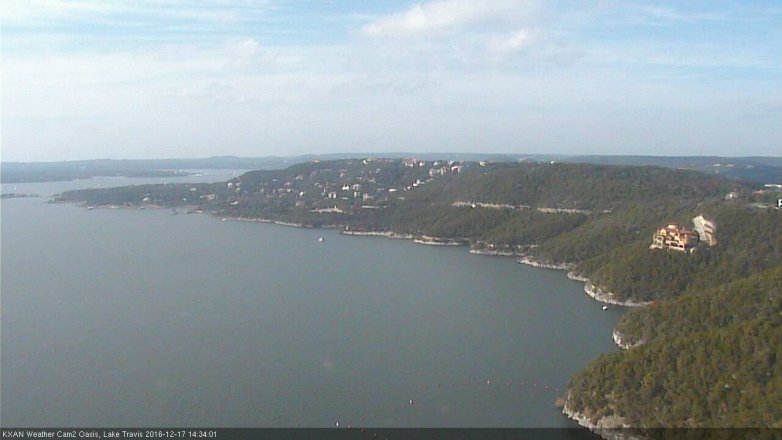 Lake Travis webcam, December 17, 2016 1:55 PM CT