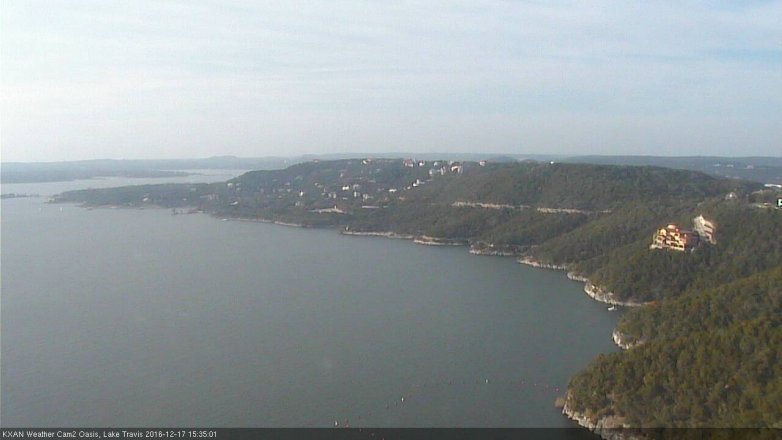 Lake Travis webcam, December 17, 2016 2:55 PM CT