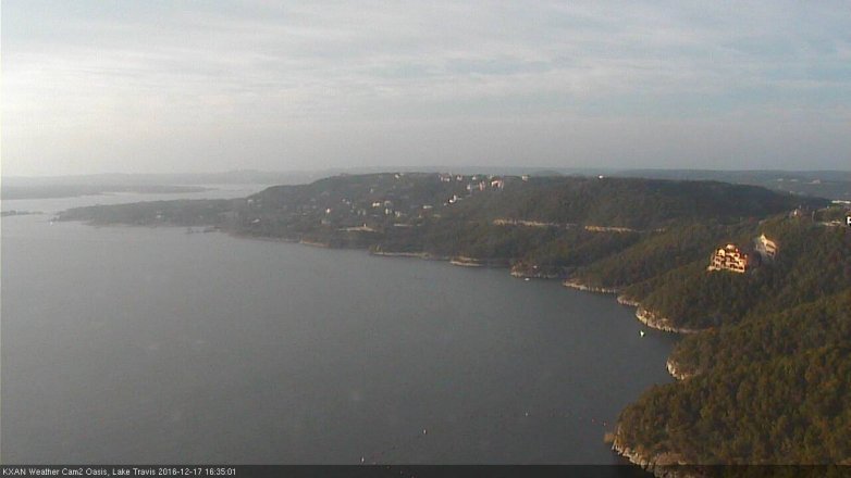 Lake Travis webcam, December 17, 2016 3:50 PM CT