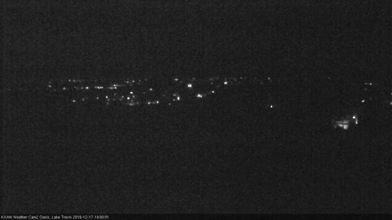 Lake Travis webcam, December 17, 2016 6:15 PM CT