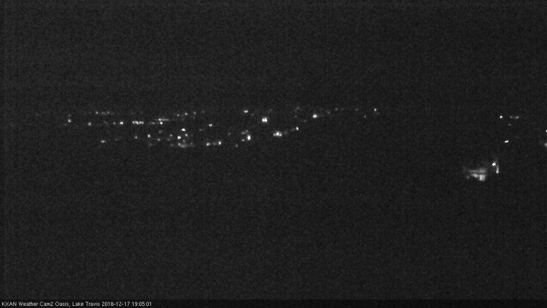 Lake Travis webcam, December 17, 2016 6:20 PM CT
