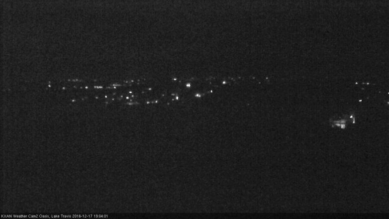 Lake Travis webcam, December 17, 2016 6:35 PM CT
