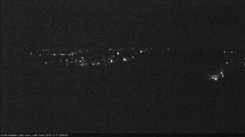 Lake Travis webcam, December 17, 2016 7:20 PM CT