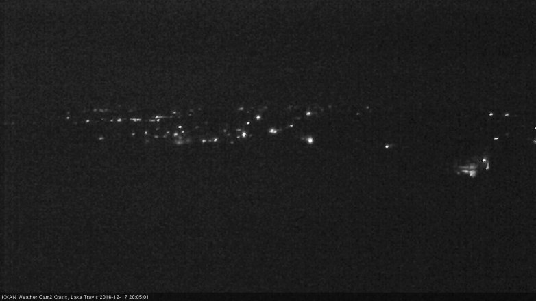 Lake Travis webcam, December 17, 2016 7:35 PM CT