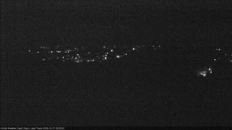 Lake Travis webcam, December 17, 2016 7:55 PM CT