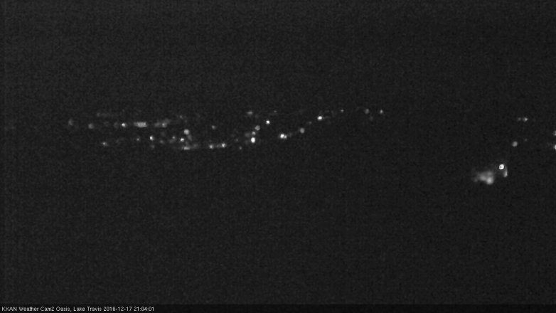 Lake Travis webcam, December 17, 2016 8:15 PM CT