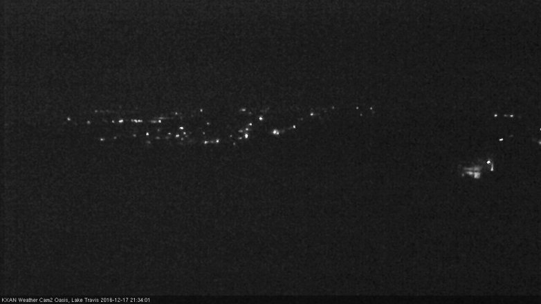 Lake Travis webcam, December 17, 2016 8:45 PM CT