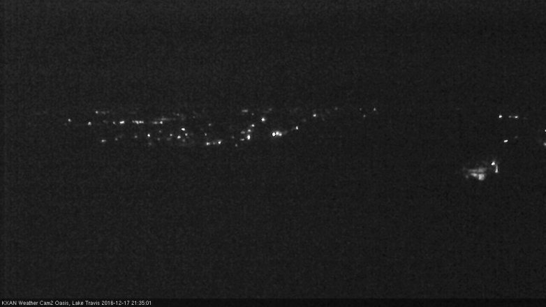 Lake Travis webcam, December 17, 2016 8:50 PM CT