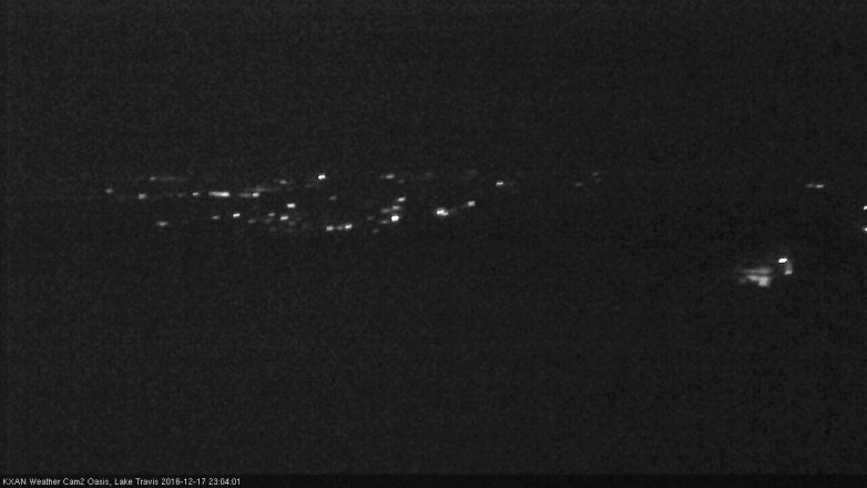 Lake Travis webcam, December 17, 2016 10:10 PM CT