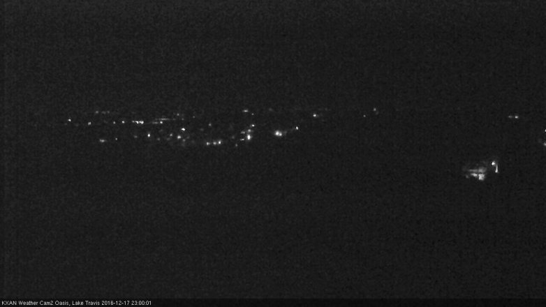 Lake Travis webcam, December 17, 2016 10:15 PM CT